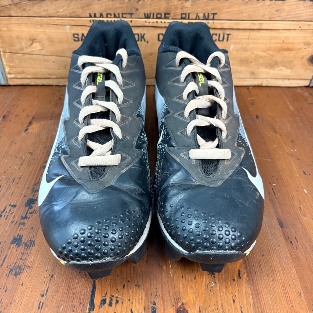 Nike Vapor Baseball‎ Cleats Mens 12 Black Yellow Low Top Ultrafly Keystone Shoes - Picture 4 of 10